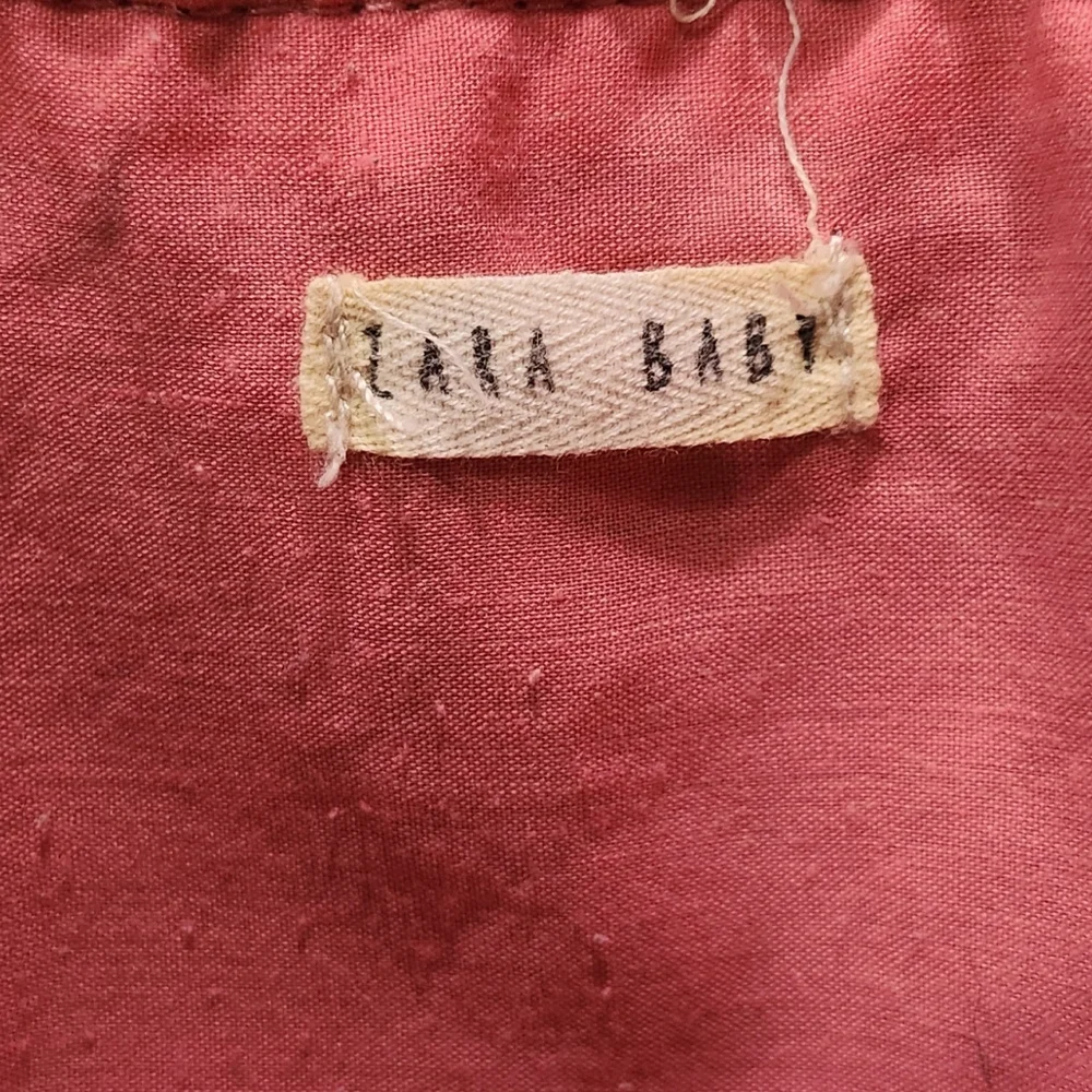 Zara Baby Embroidered Light Wash Denim Sling Drawstring Mini Backpack